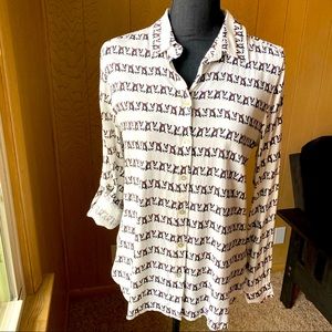 Jane & delancey puppy in sun glasses button up